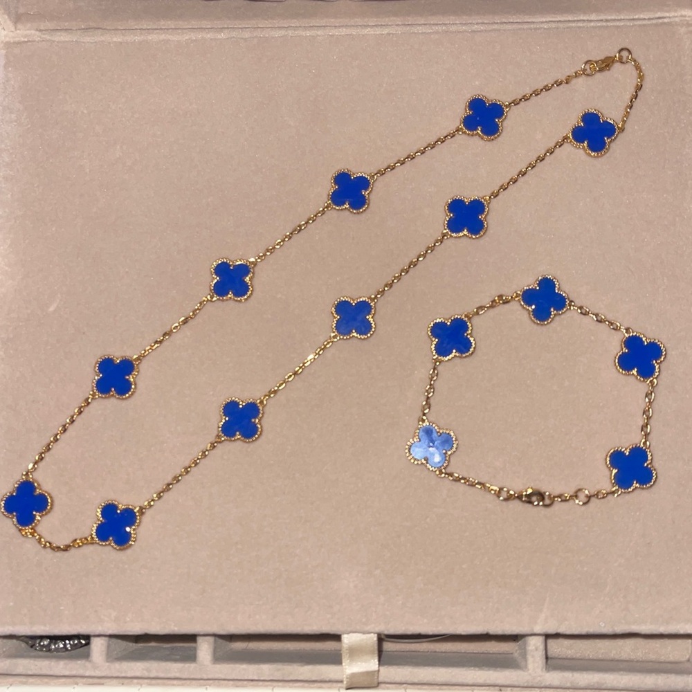 [SOLD] VCA Blue Agate Set